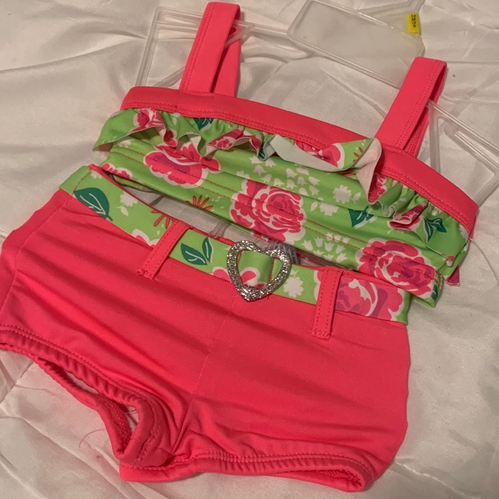 Kidgets 2 piece floral bathing suit